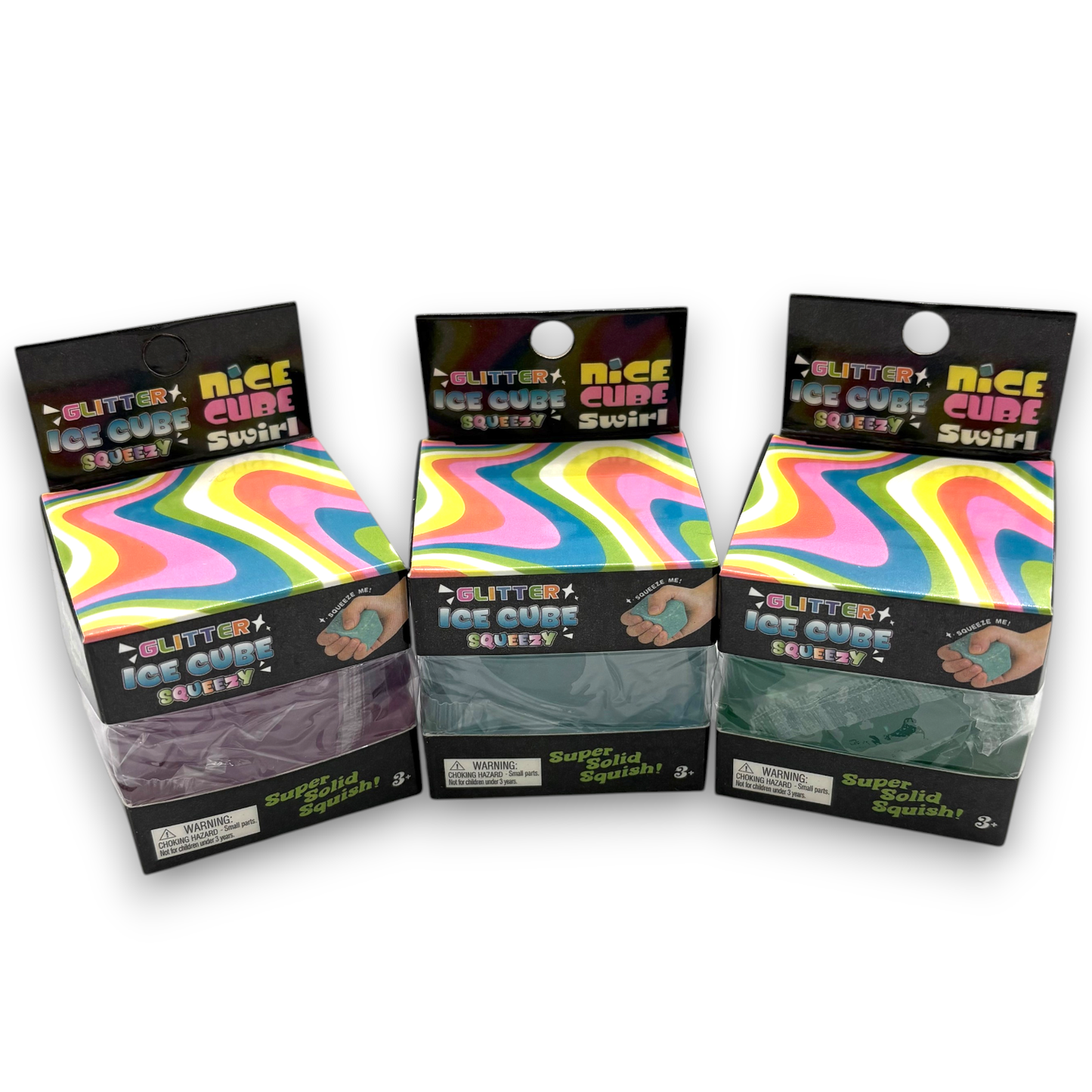 Glitter Squishy Ice Cube