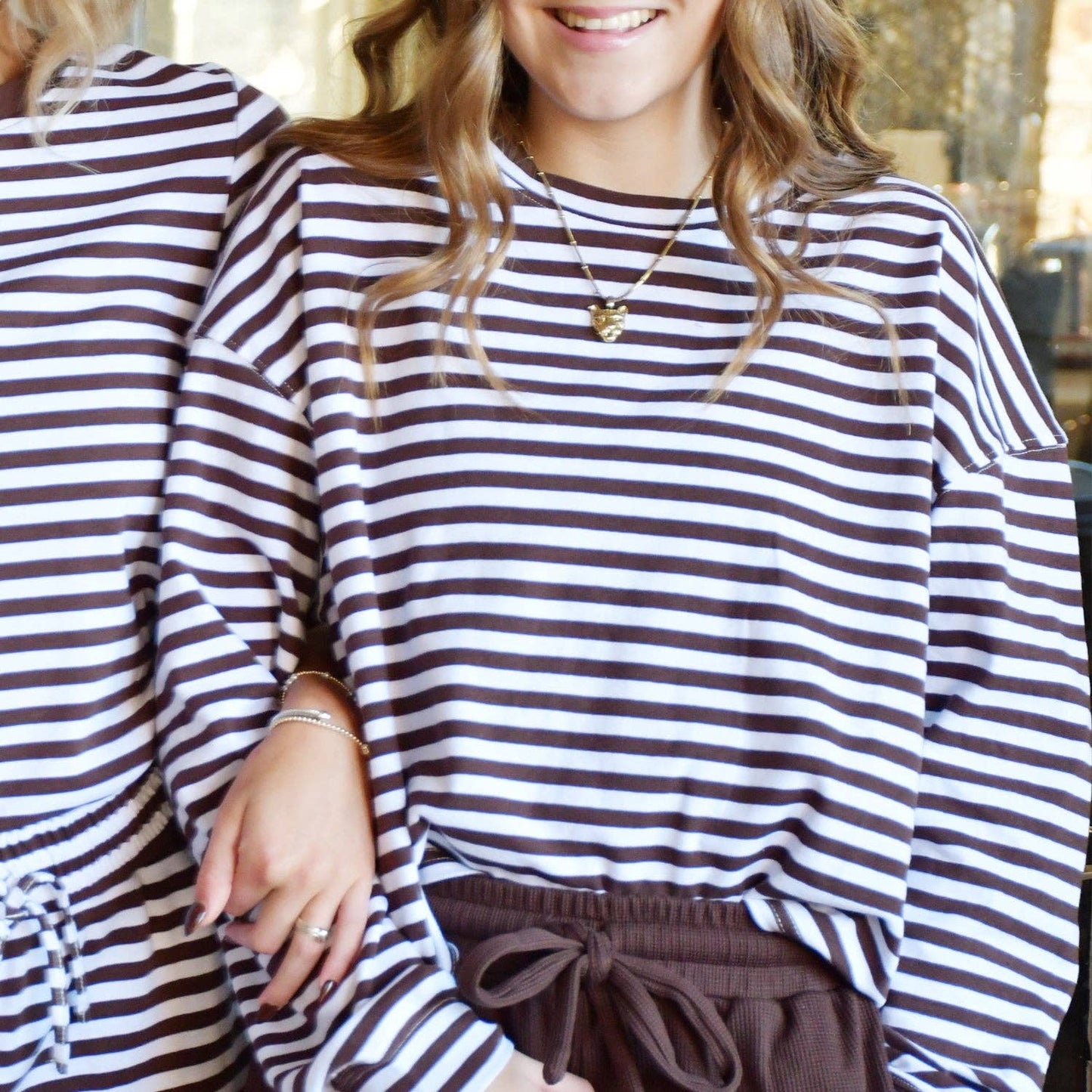 Striped Brown Long Sleeve