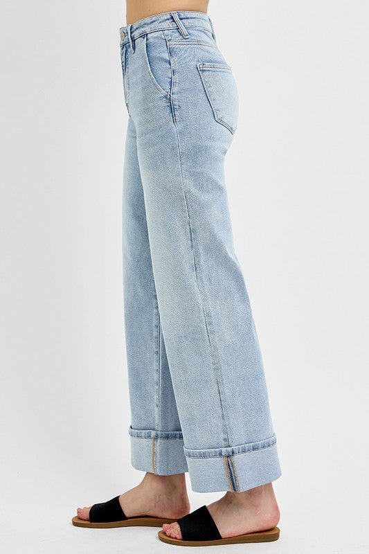 Risen Cuffed Light Wash Jean