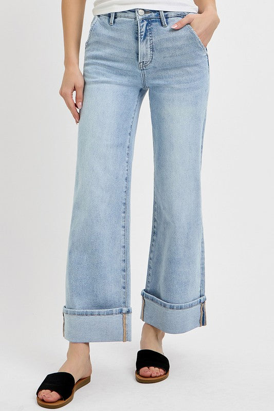 Risen Cuffed Light Wash Jean