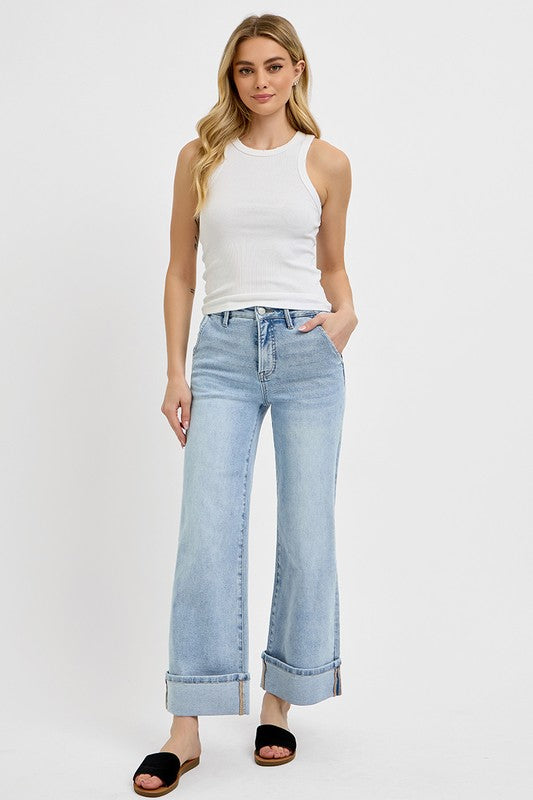 Risen Cuffed Light Wash Jean