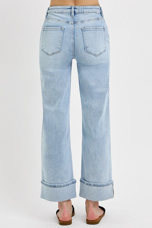 Risen Cuffed Light Wash Jean
