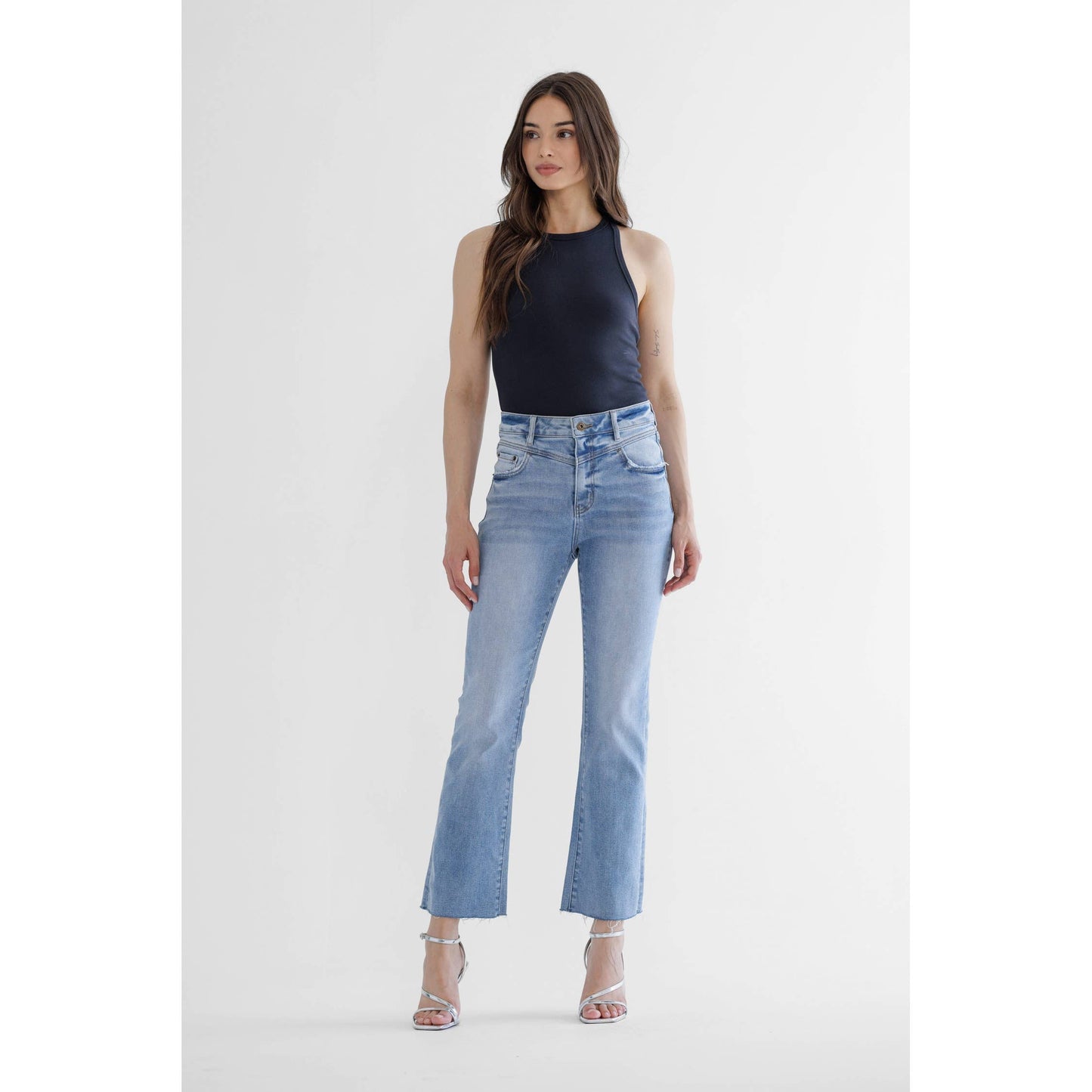 Light Blue Front Yoke Denim