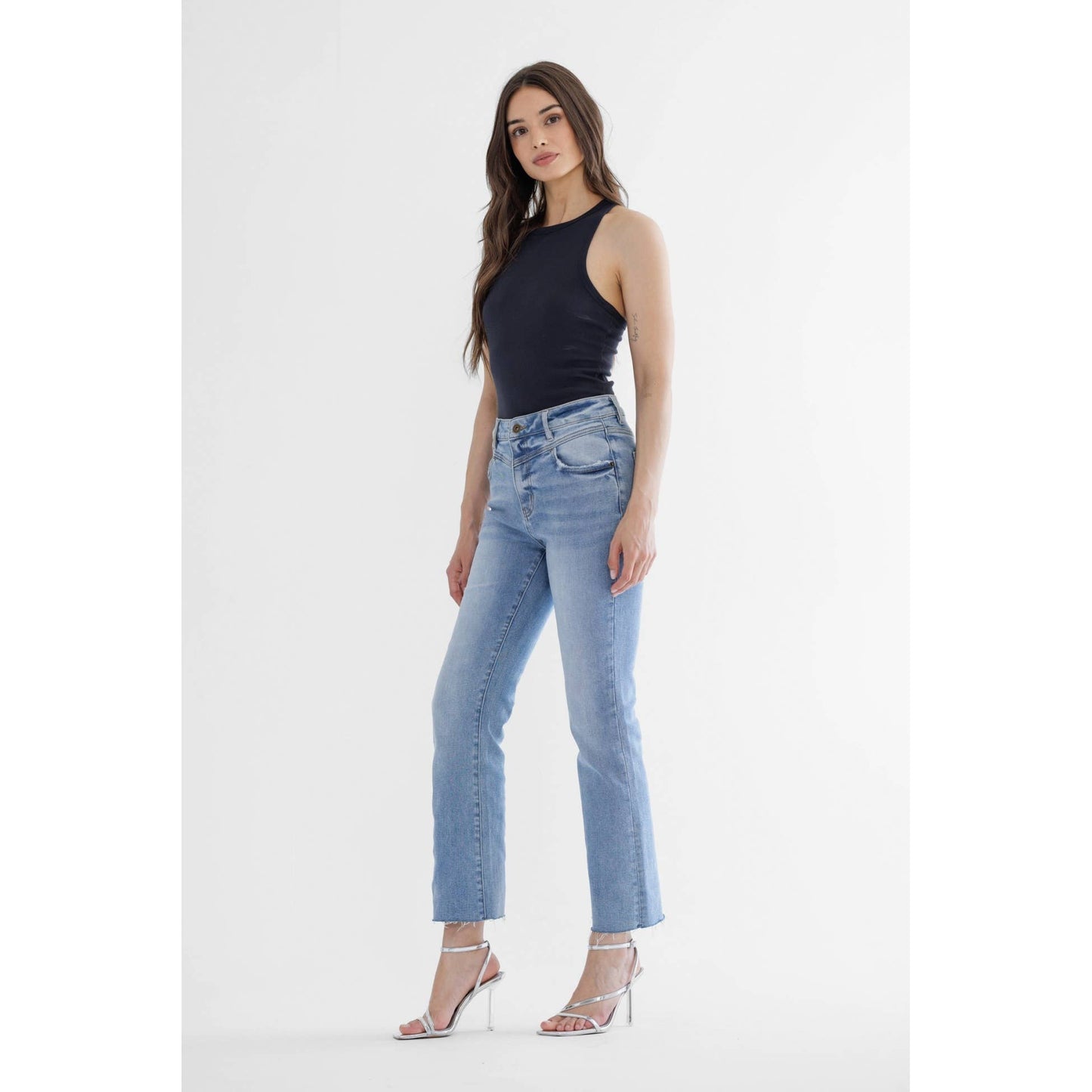 Light Blue Front Yoke Denim