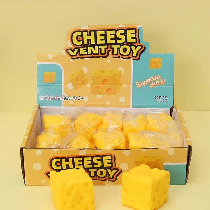Mini Cheese Cube Squishy