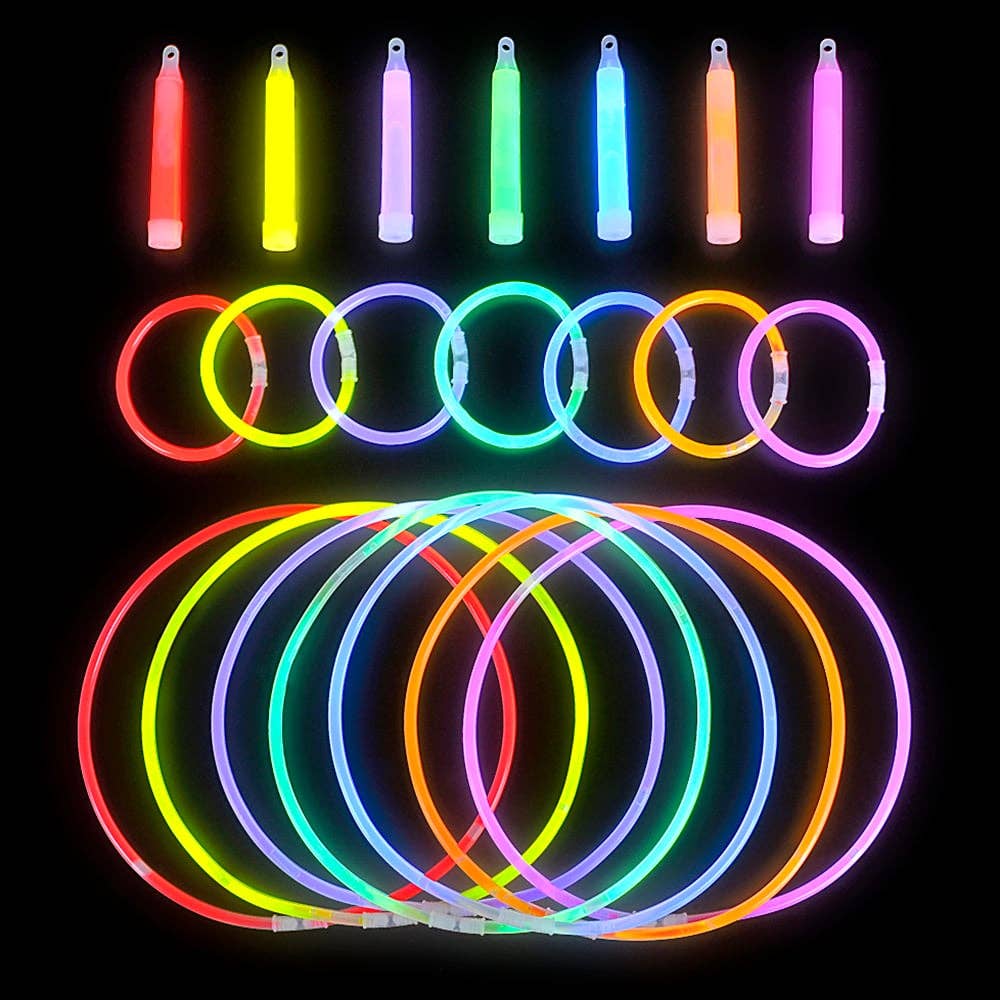 GLOW STICKS, ASSORTED