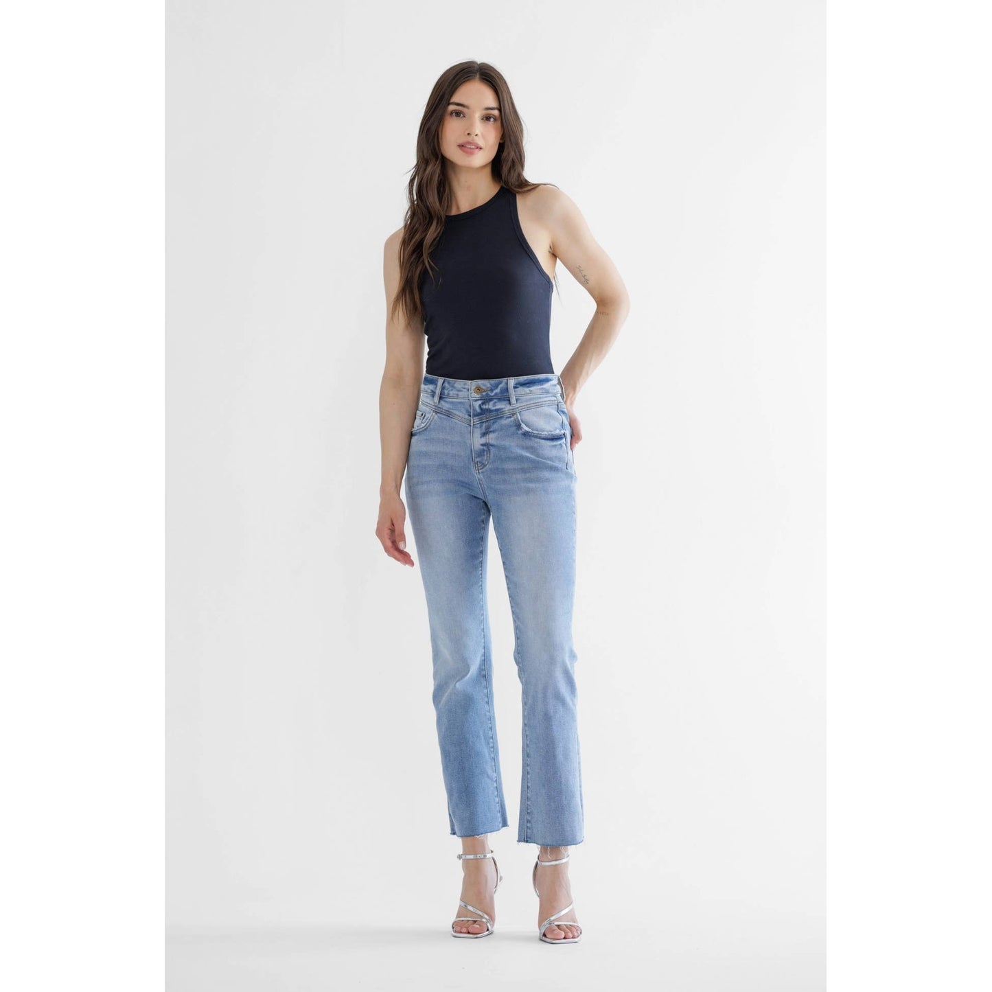 Light Blue Front Yoke Denim