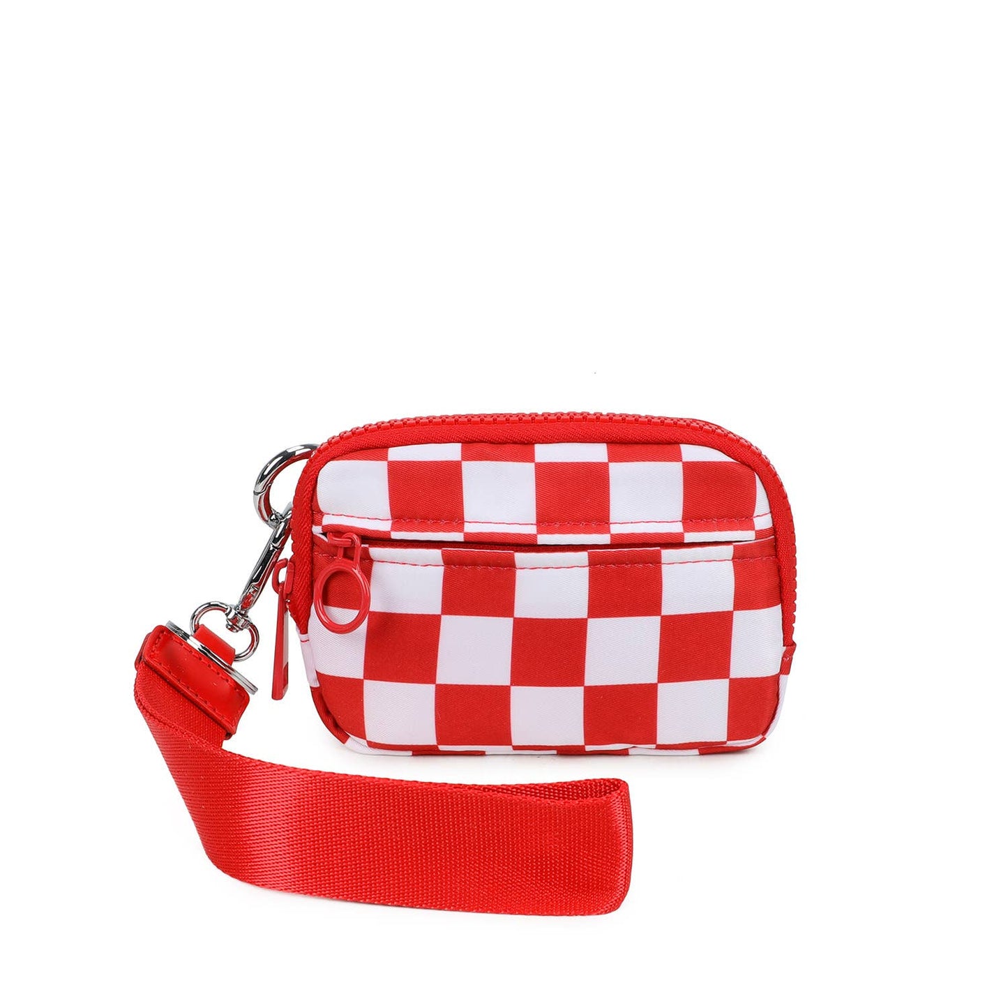 The Kenley Wristlet: Ivory Checker