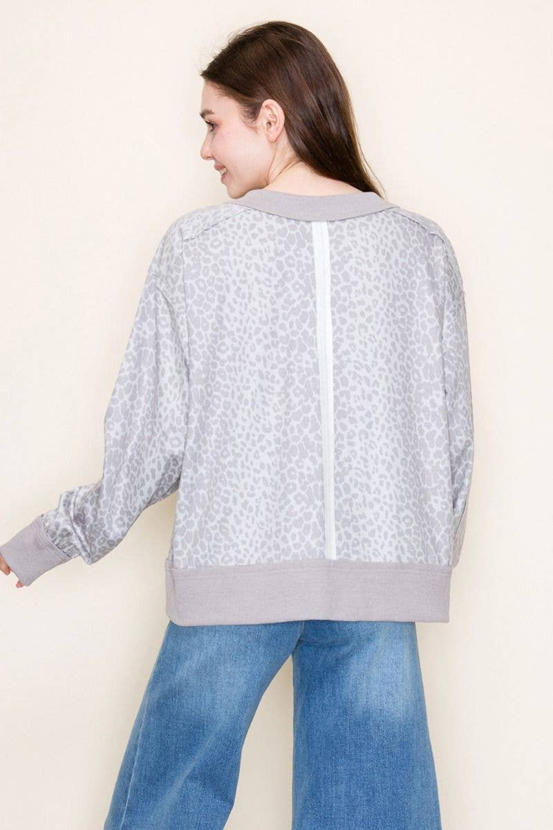 Curvy Leopard Print Knit