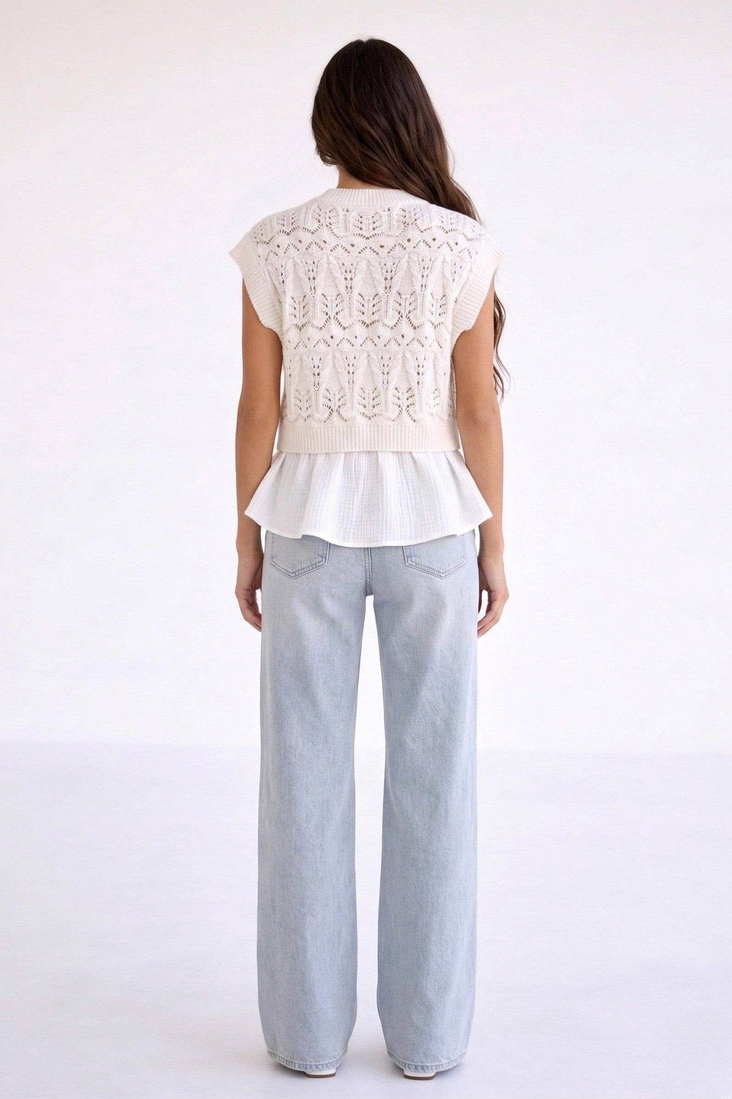 Crochet Layered Sweater Vest