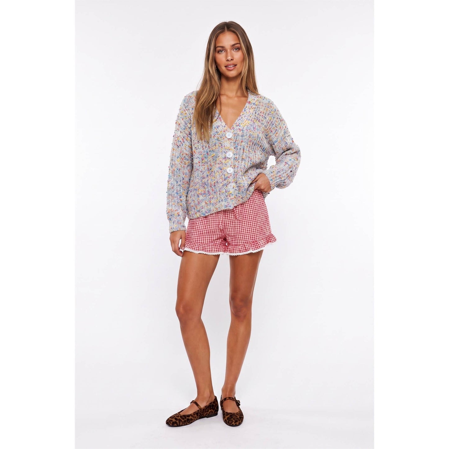 Rainbow Confetti Cardigan