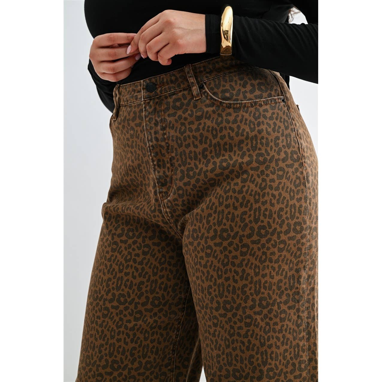 Curvy Leopard Jeans