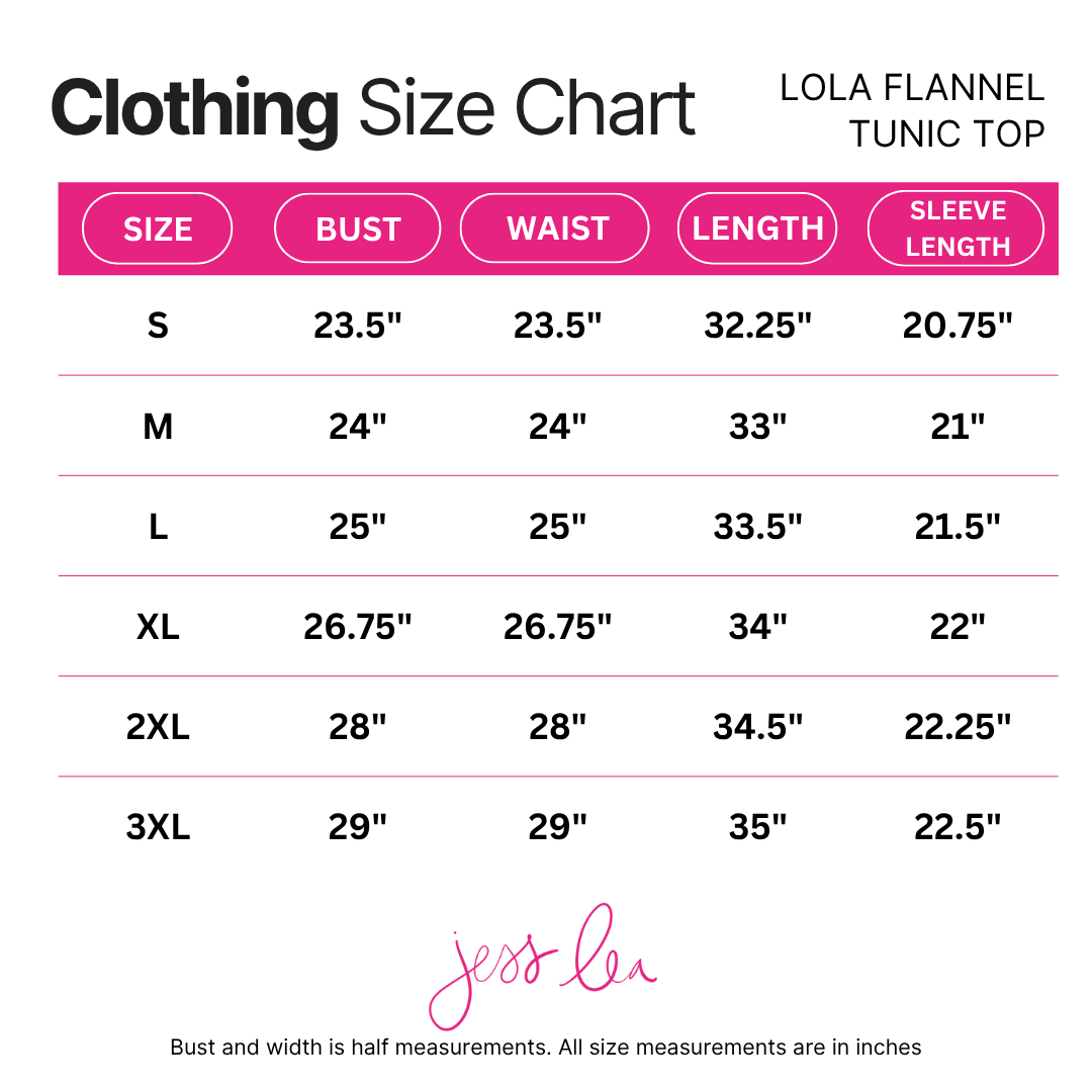 Lola Flannel Tunic Top- Navy