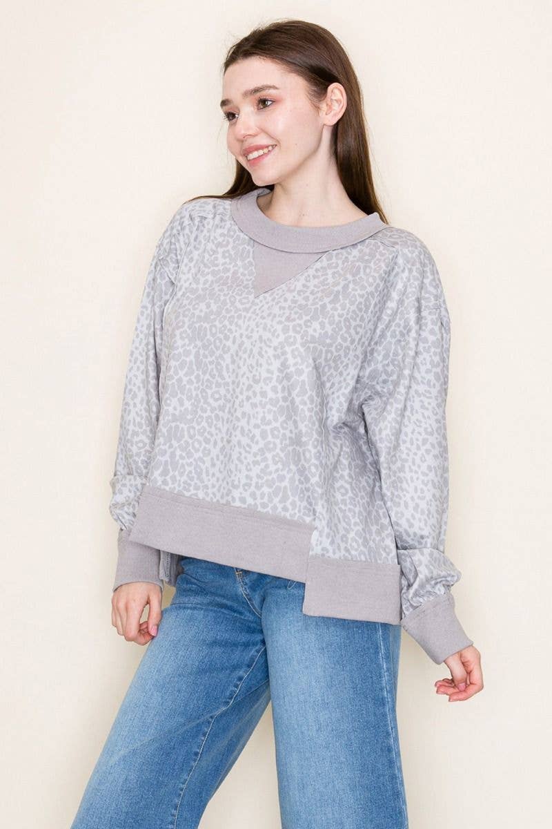 Curvy Leopard Print Knit
