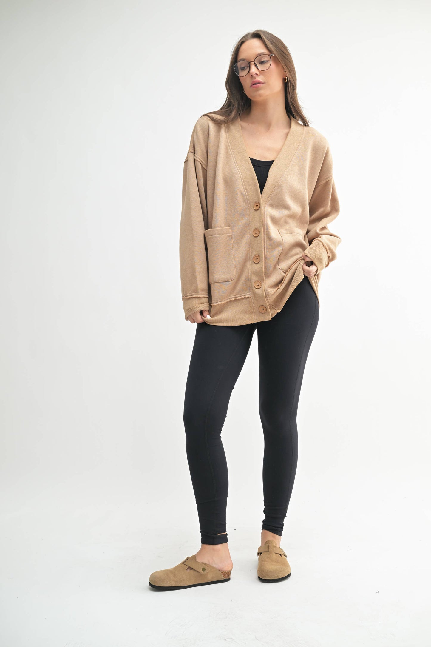 Burnout Bliss Button-Up Cardigan