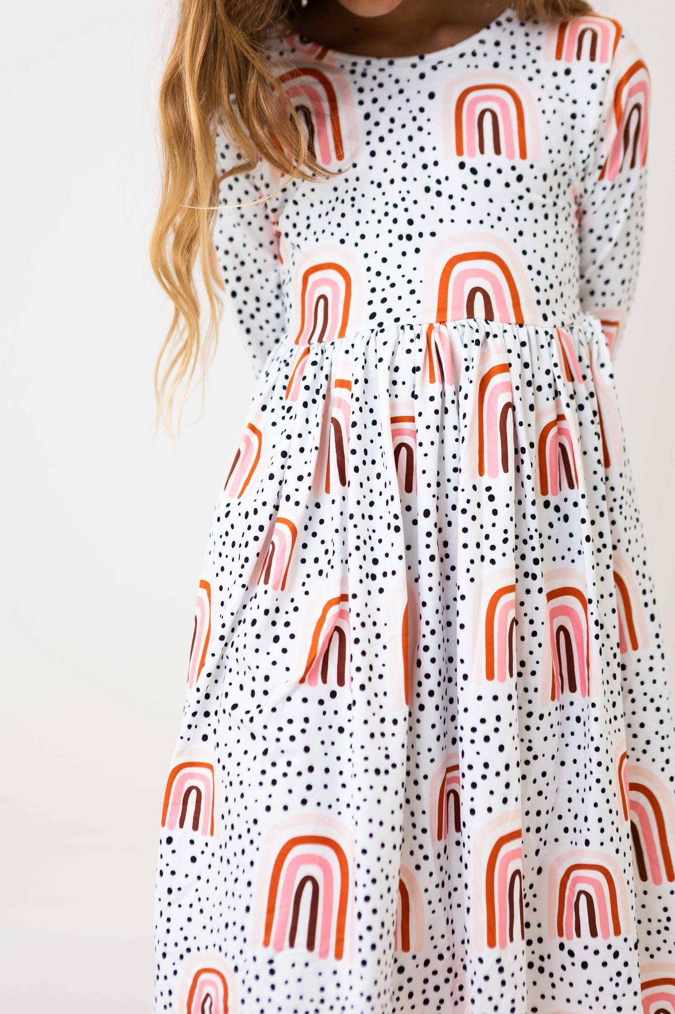 Peach Rainbow Dress