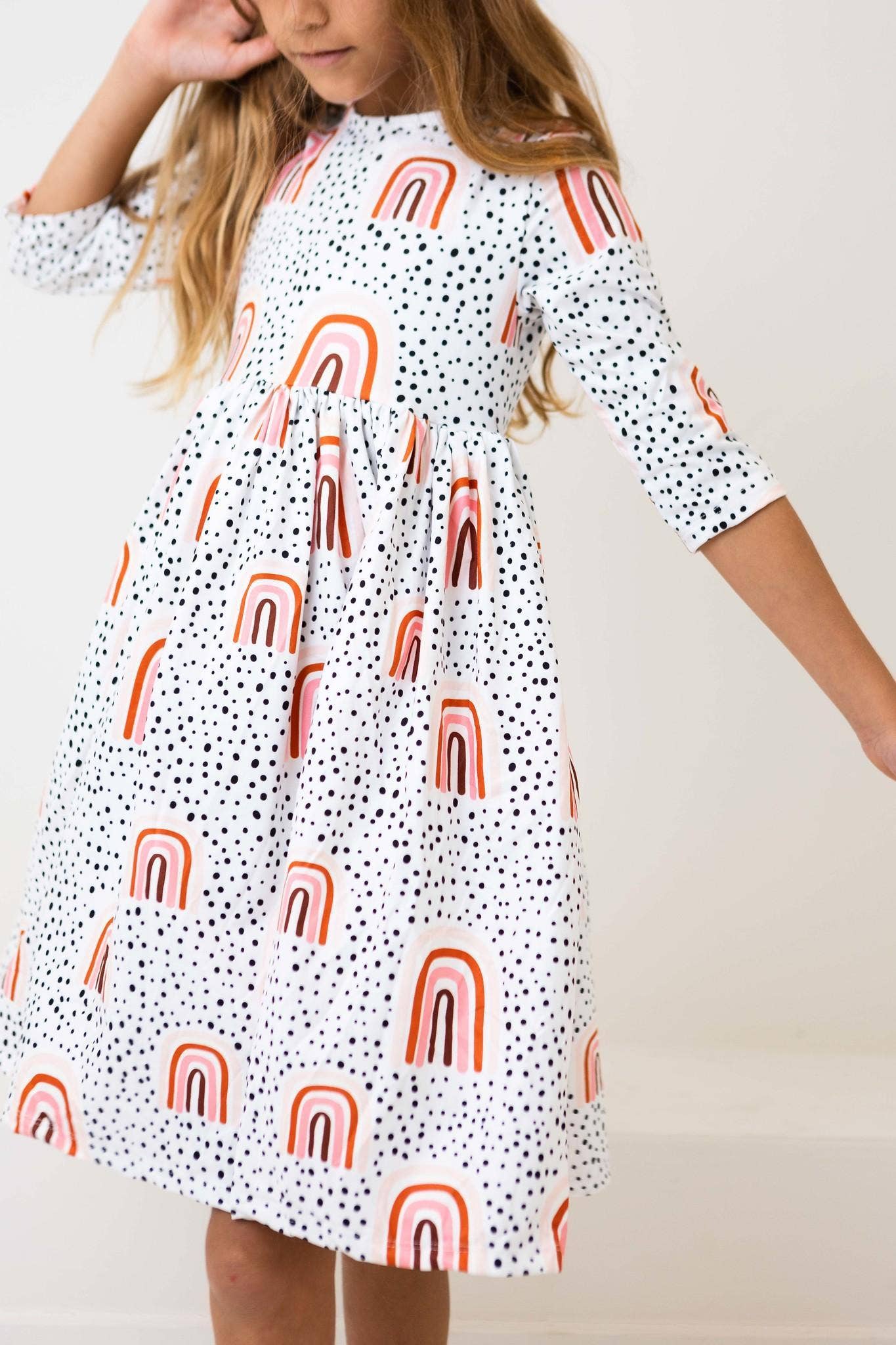 Peach Rainbow Dress