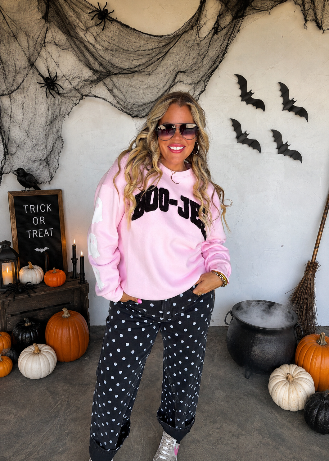 Polka Dot Denim