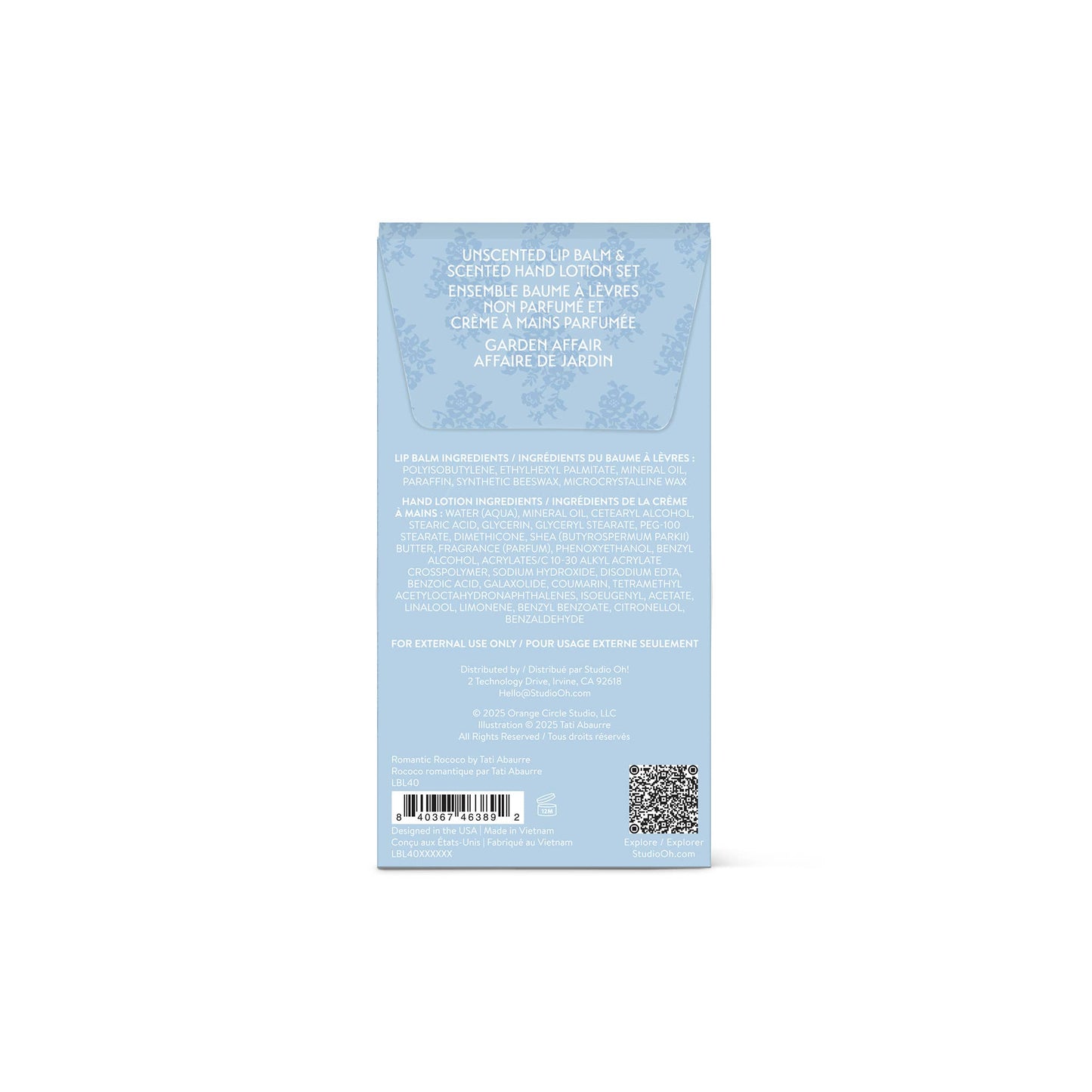 Romantic Rococo Lip Balm & Hand Lotion Set