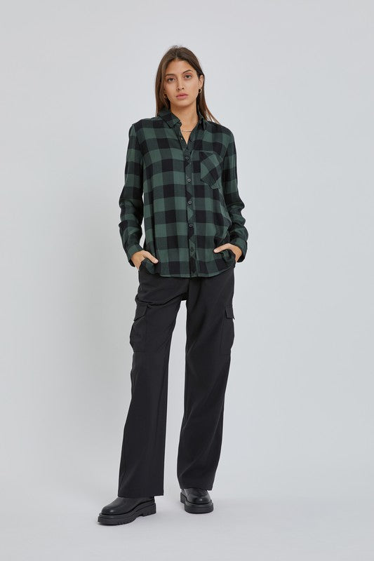 Curvy Hunter Plaid Shirt