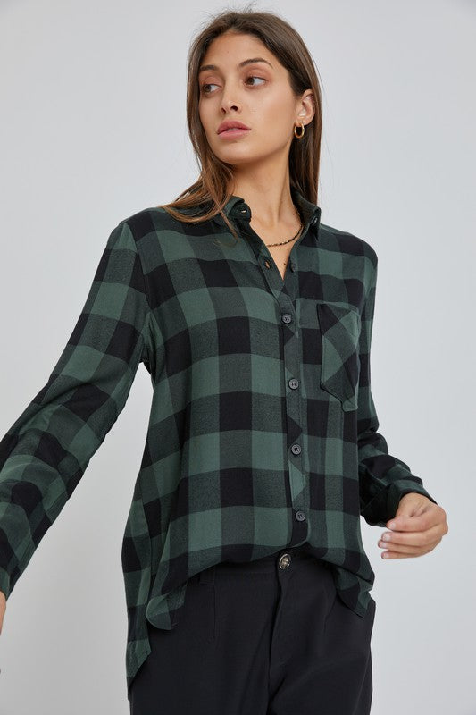 Curvy Hunter Plaid Shirt