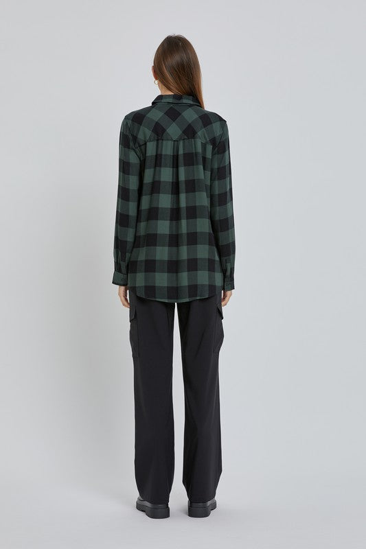 Curvy Hunter Plaid Shirt