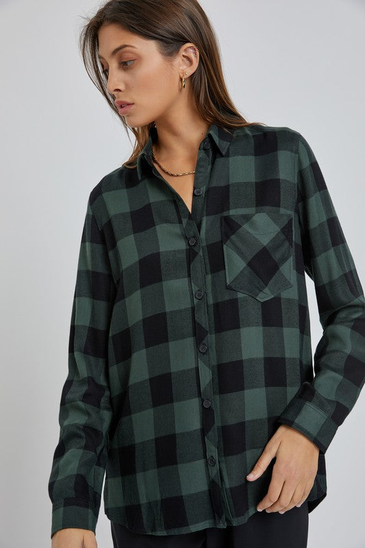 Curvy Hunter Plaid Shirt