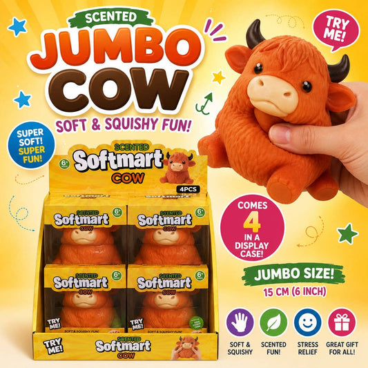 Jumbo Highland Cow Squishy