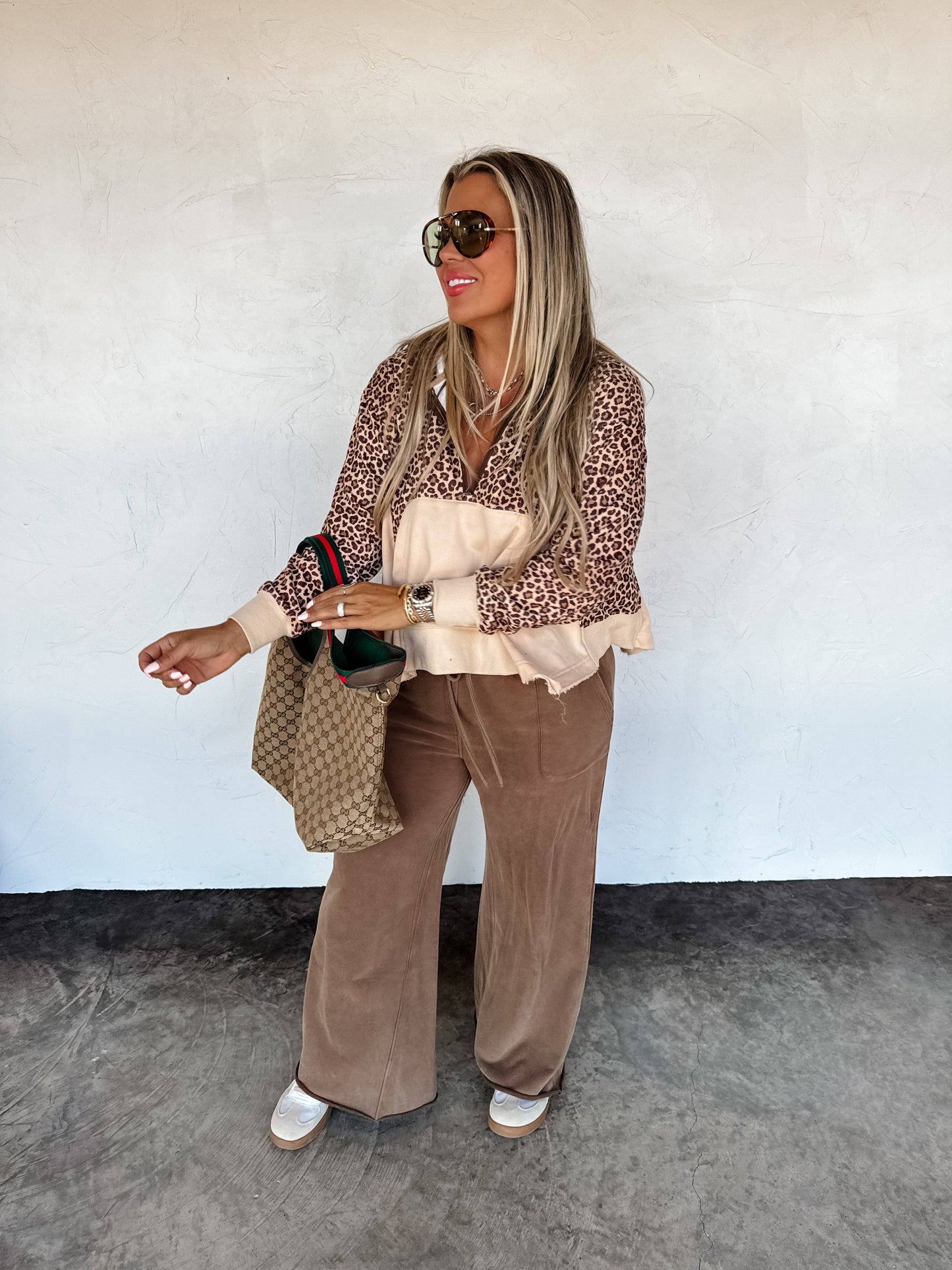 Cheetah Crew Pullover