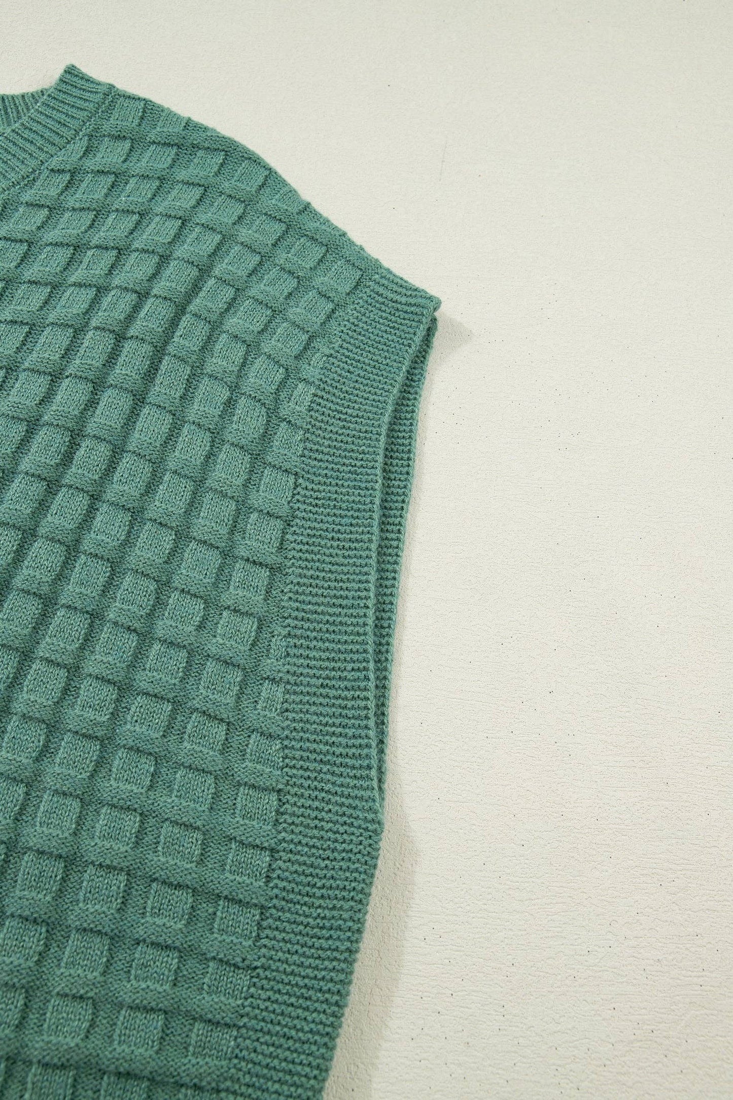 Curvy Mist Green Knit Top