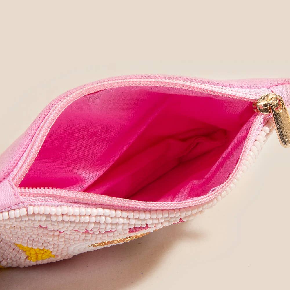 Coffee Funds Seed Beaded Coin Purse