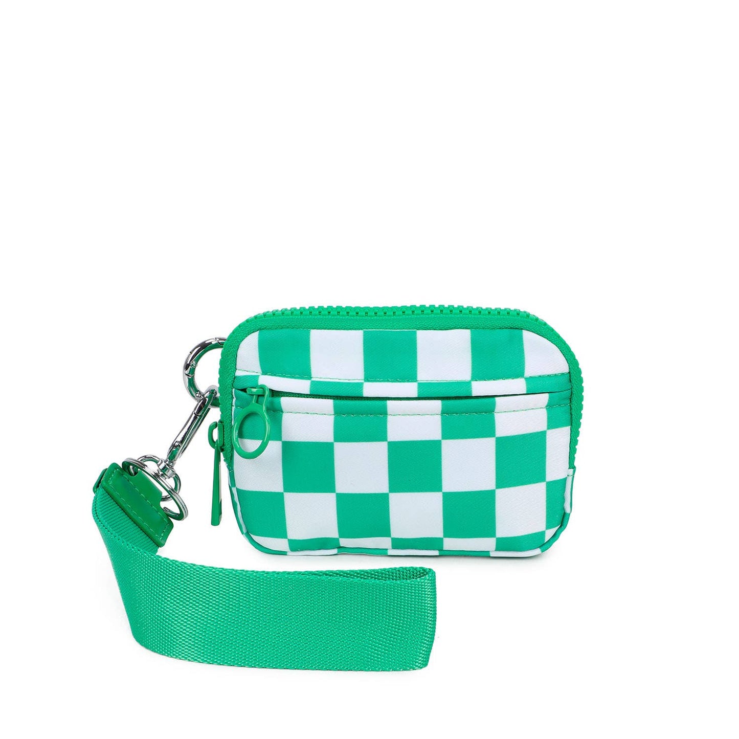 The Kenley Wristlet: Hot Pink Checker