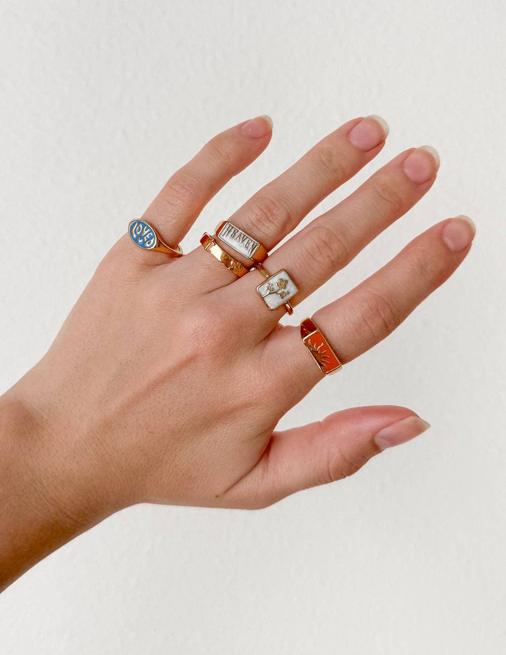 Flower Rectangular Ring: 9