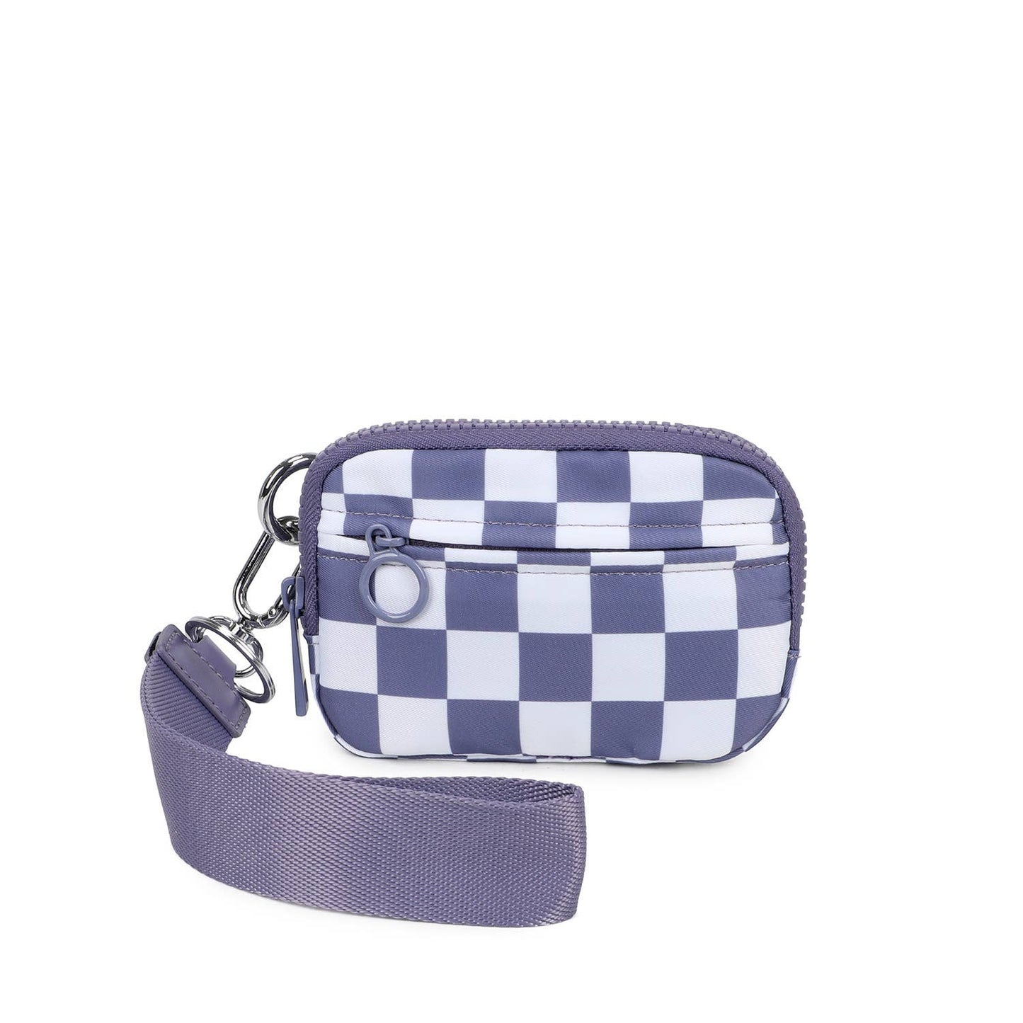 The Kenley Wristlet: Bean Green Checker