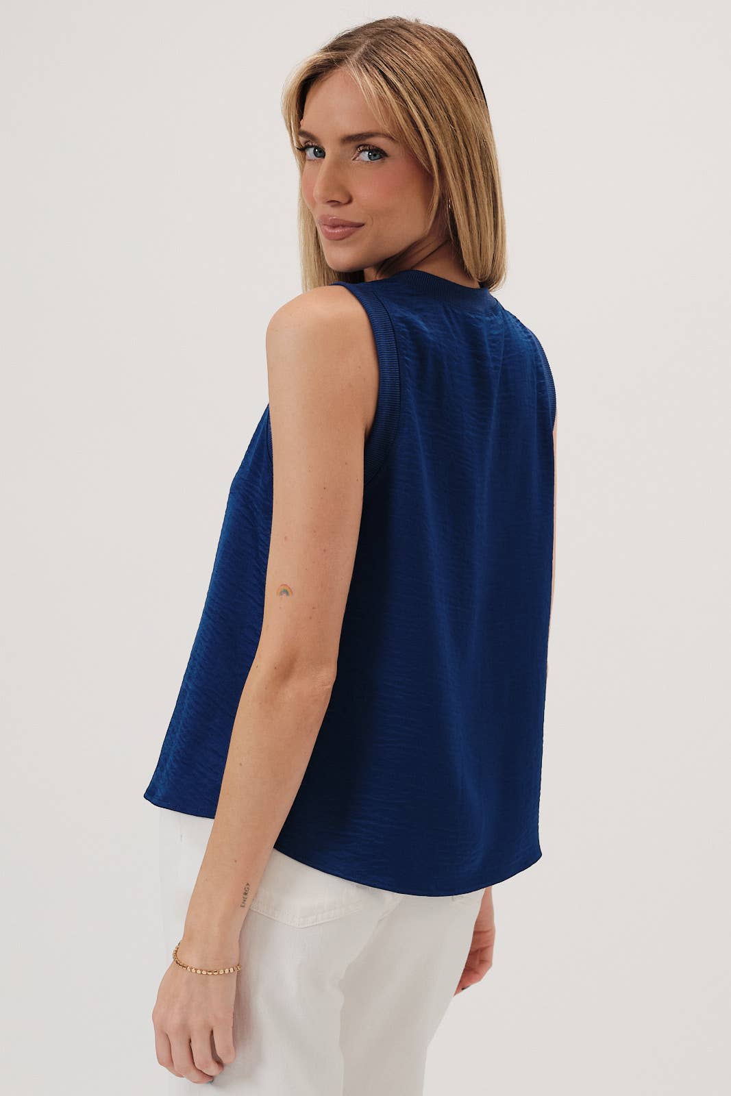 Royal Blue Satin Tank