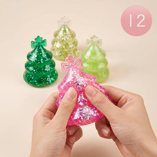 Glitter Christmas Tree Squeeze Squishy Stress Relief Toy