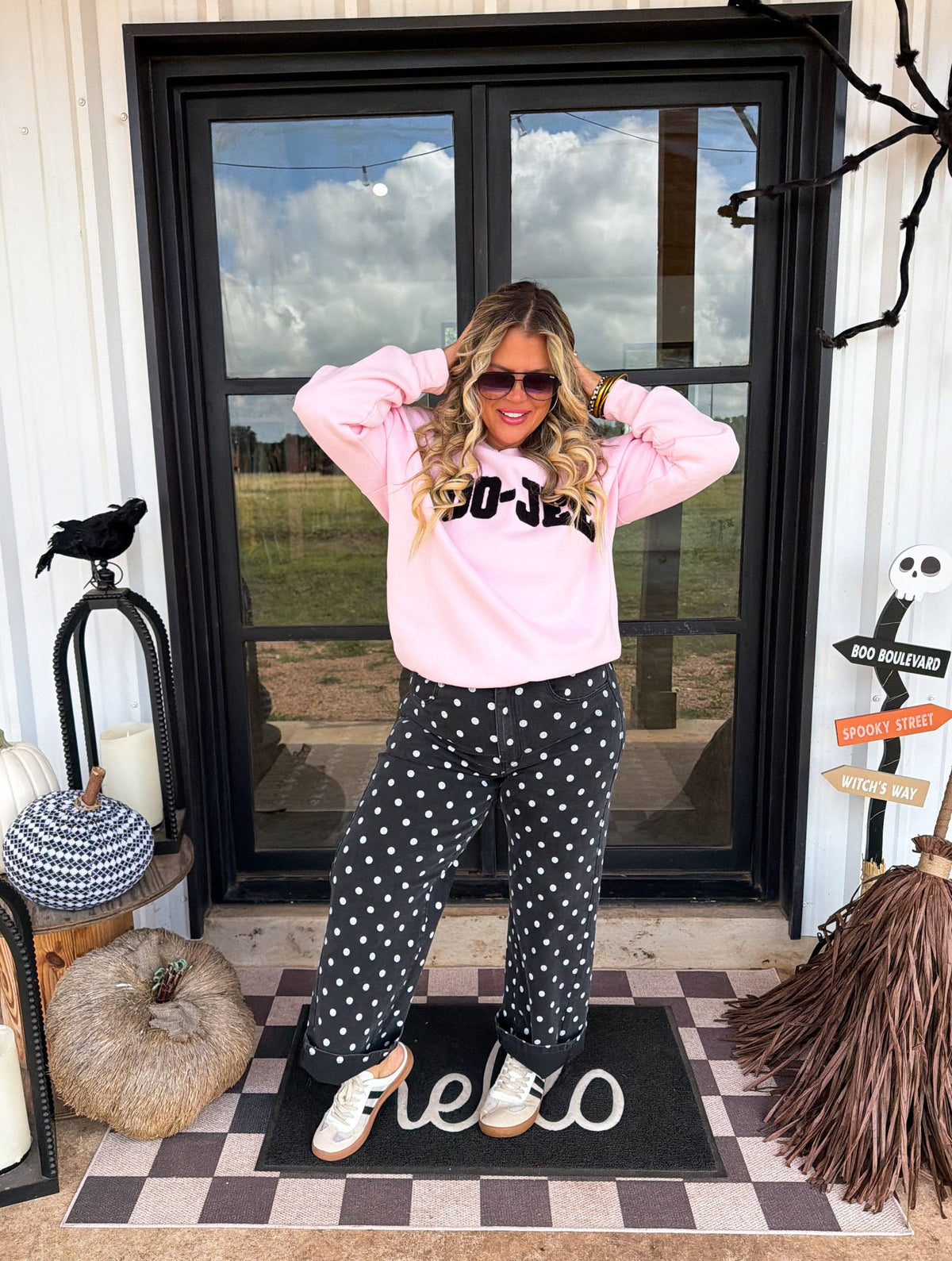 Polka Dot Denim