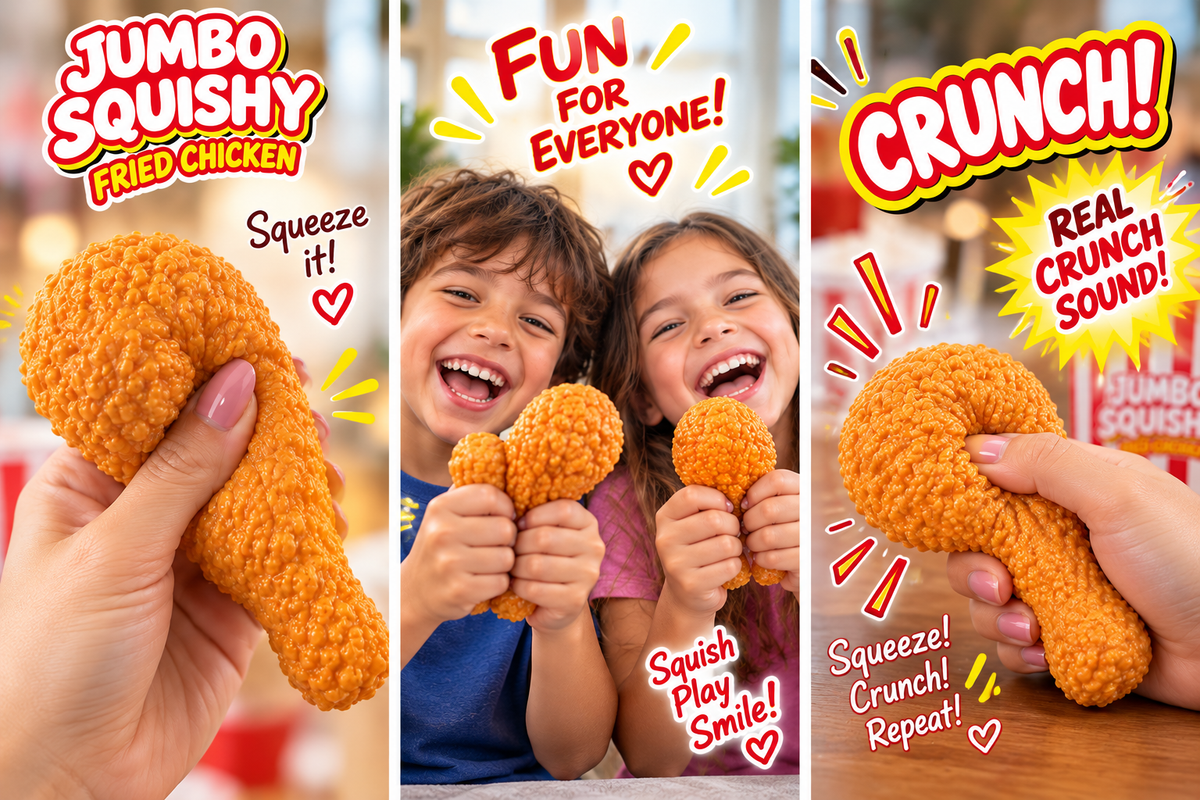 Crunchy Fried Chicken Squishy — ASMR Crunch Drumstick