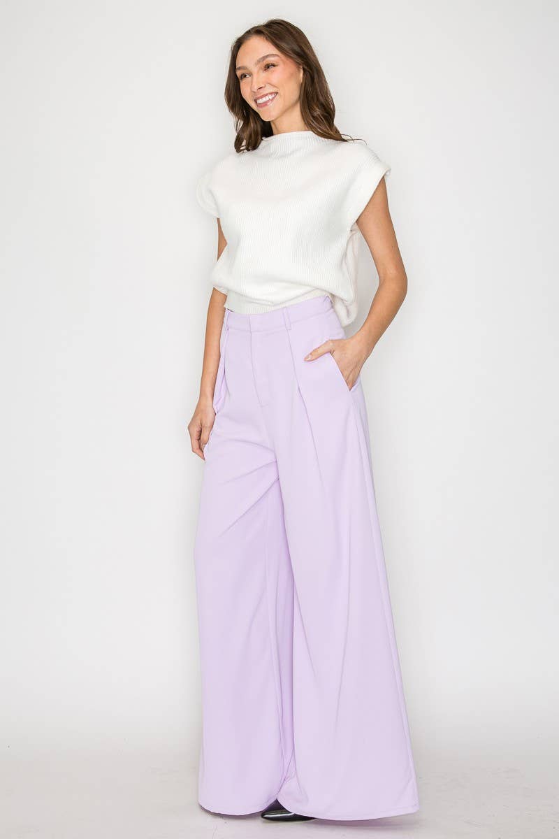 Lavender Wide Leg Trouser