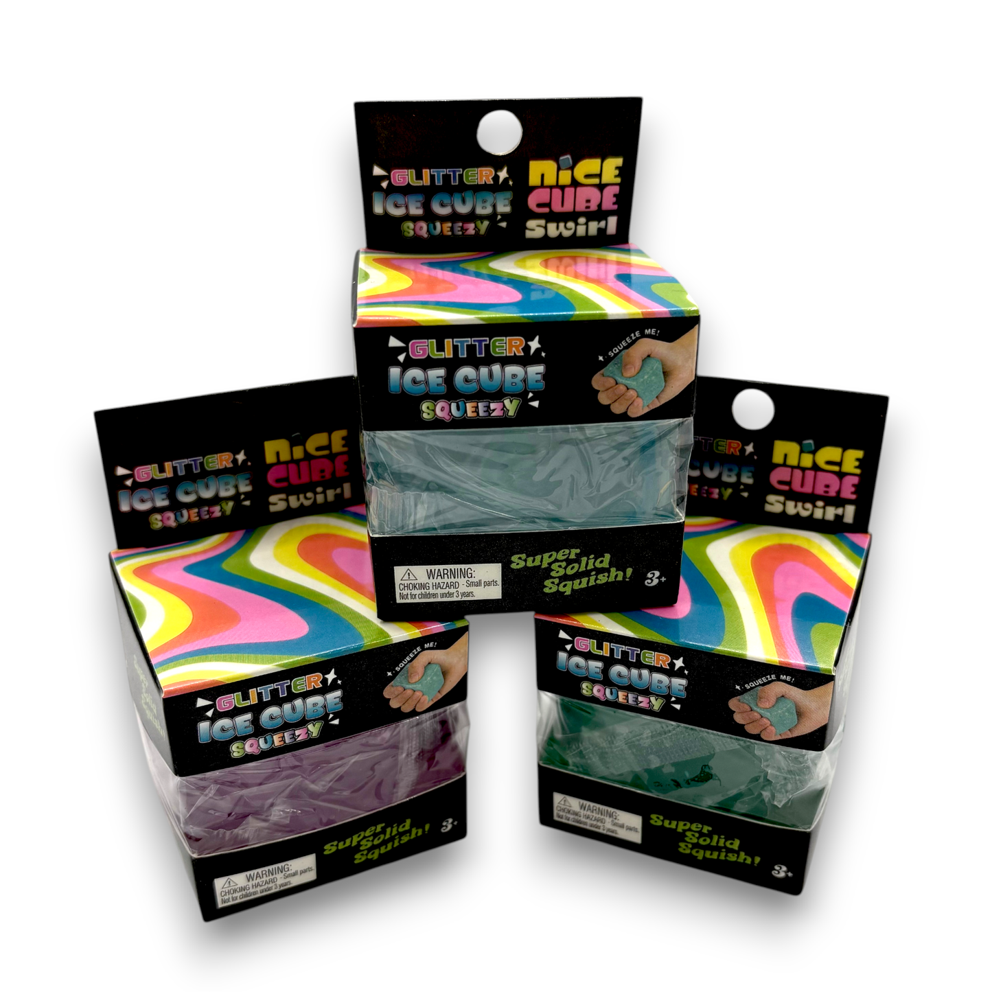 Glitter Squishy Ice Cube