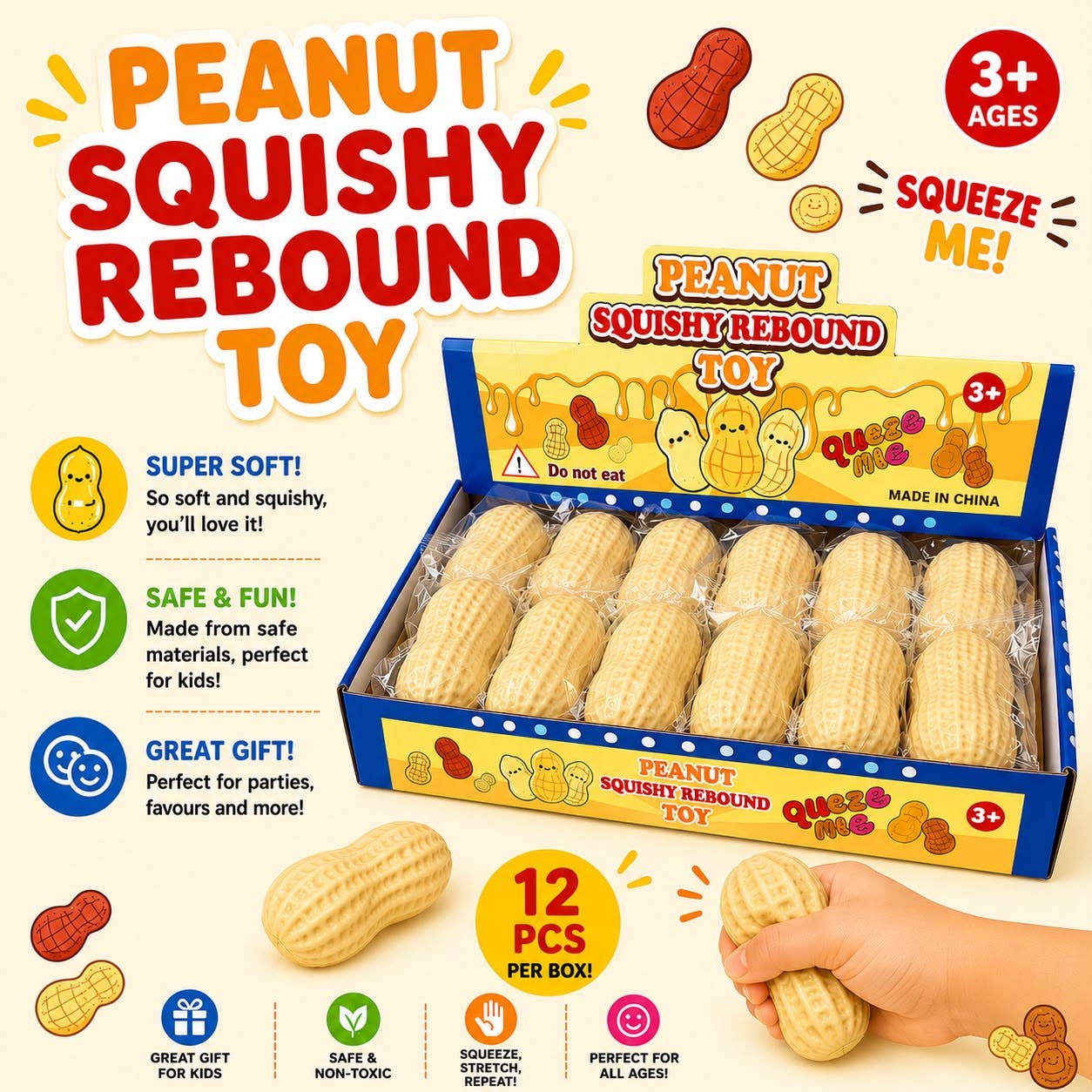 Jumbo Peanut Squishy