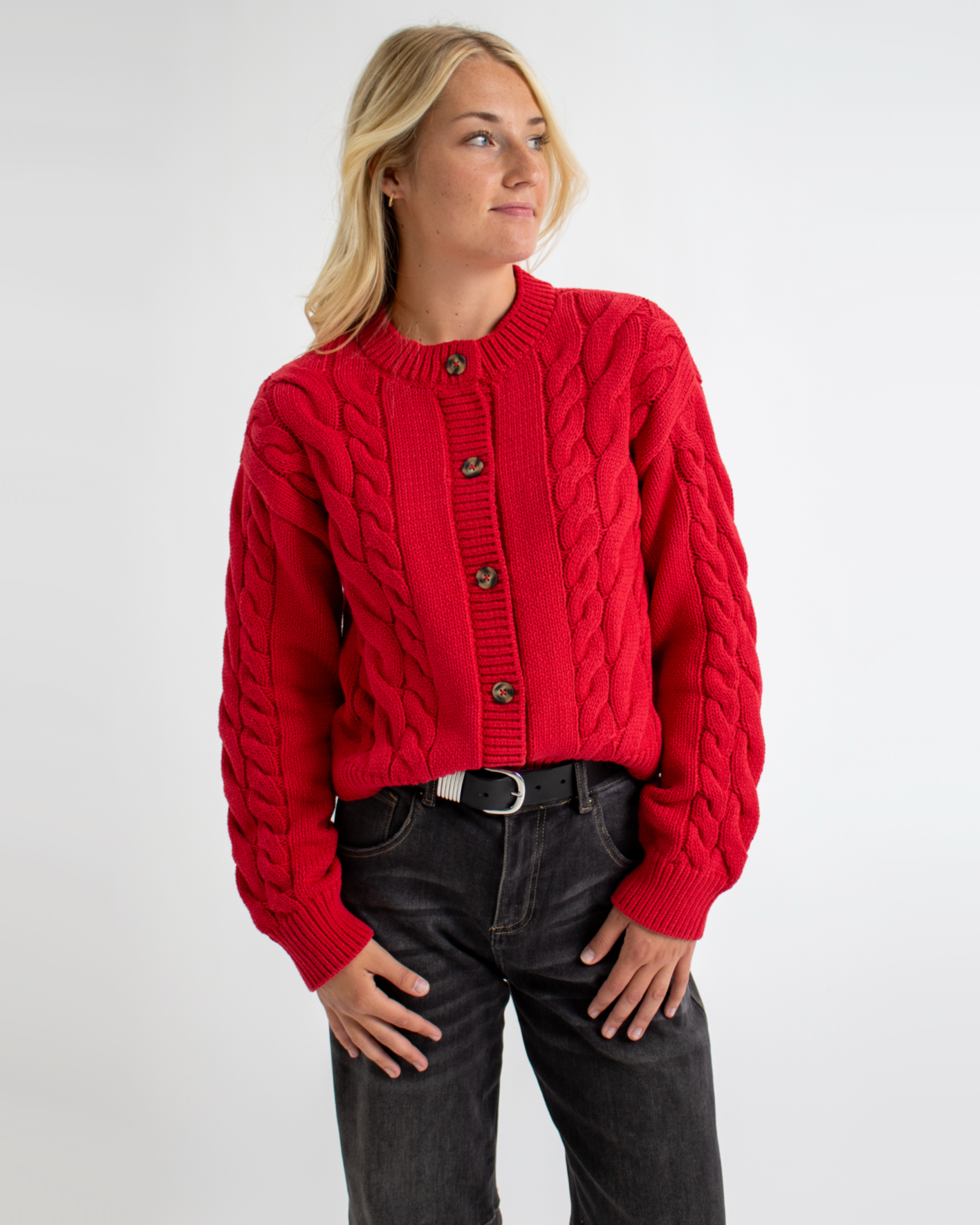 Urban Red Cardigan