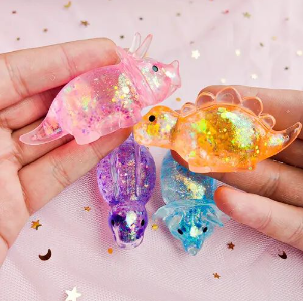 Glitter Dinosaur Squishy