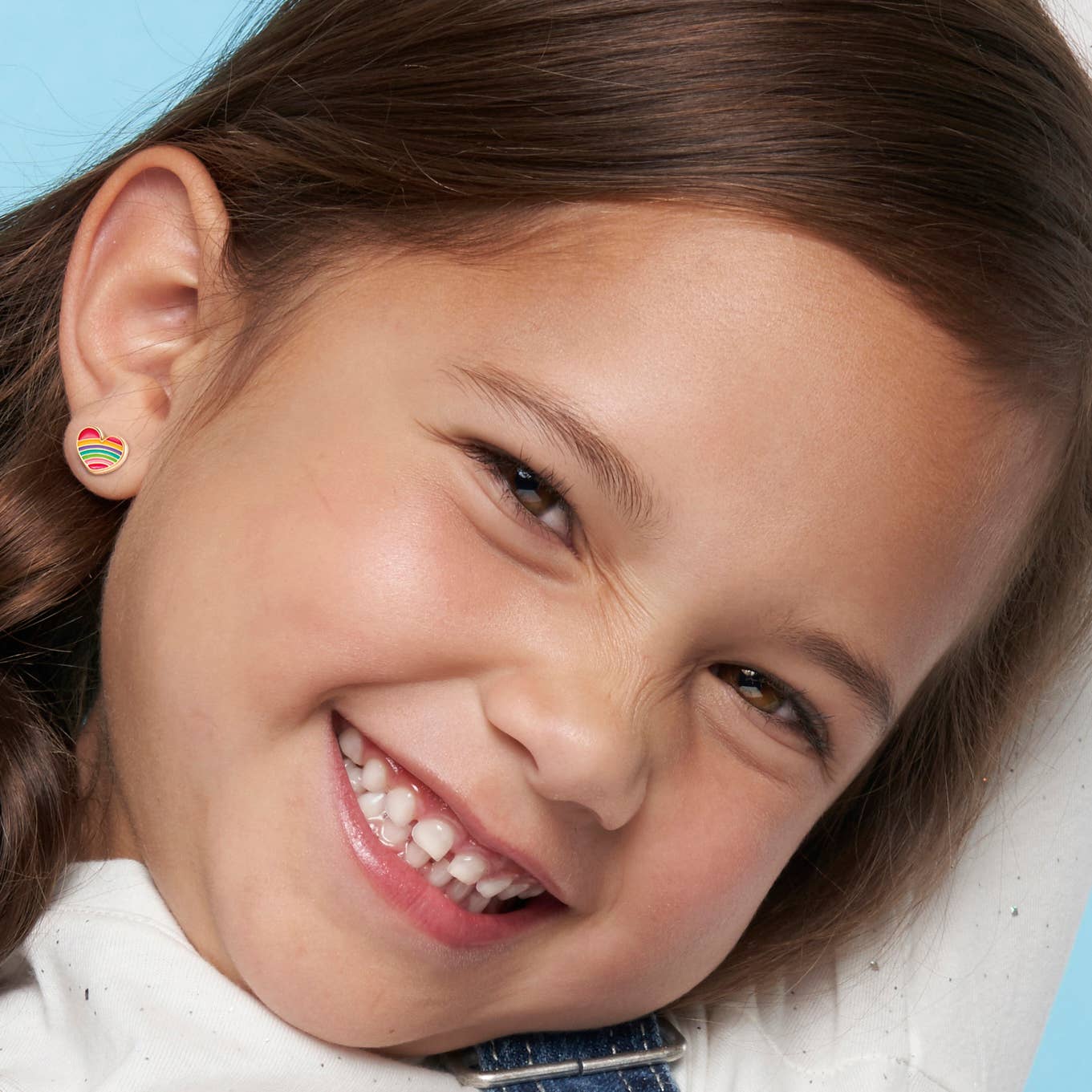 Lil J's Rainbow Heart Cutie Stud Earrings