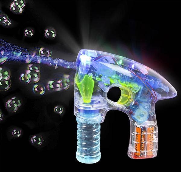 LIGHT-UP BUBBLE BLASTER (with batteries & bubbles!)