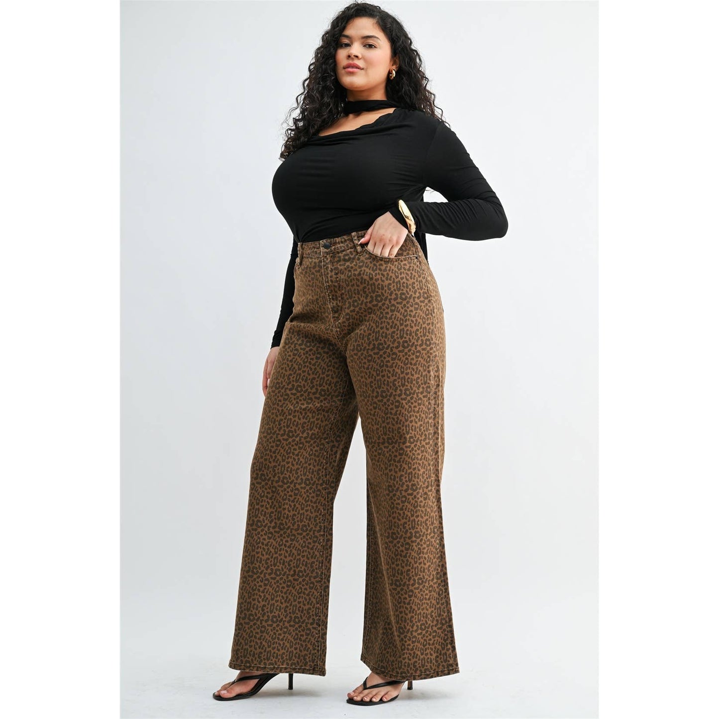 Curvy Leopard Jeans
