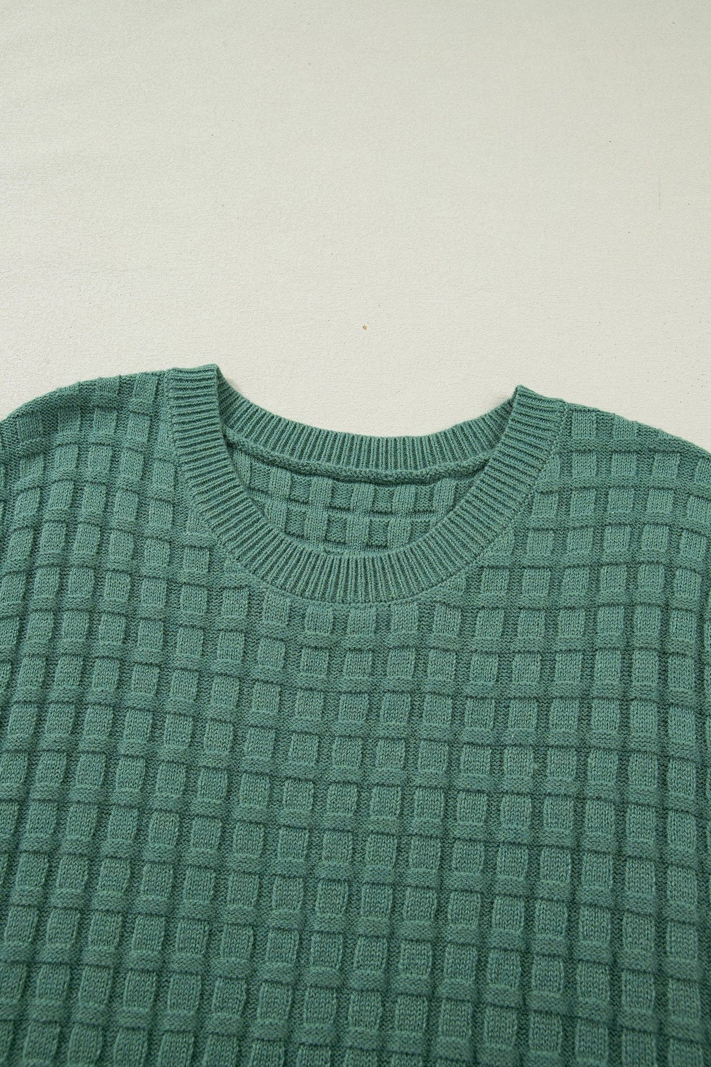 Curvy Mist Green Knit Top