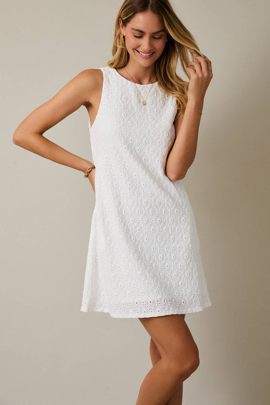 White Eyelet Dress