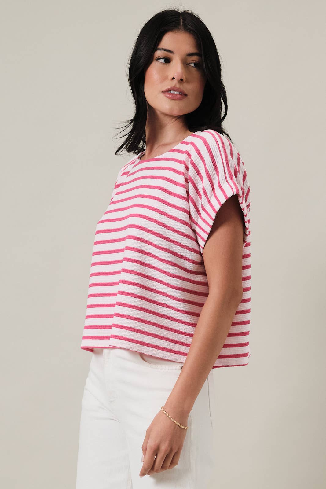 Pink Striped Shirt