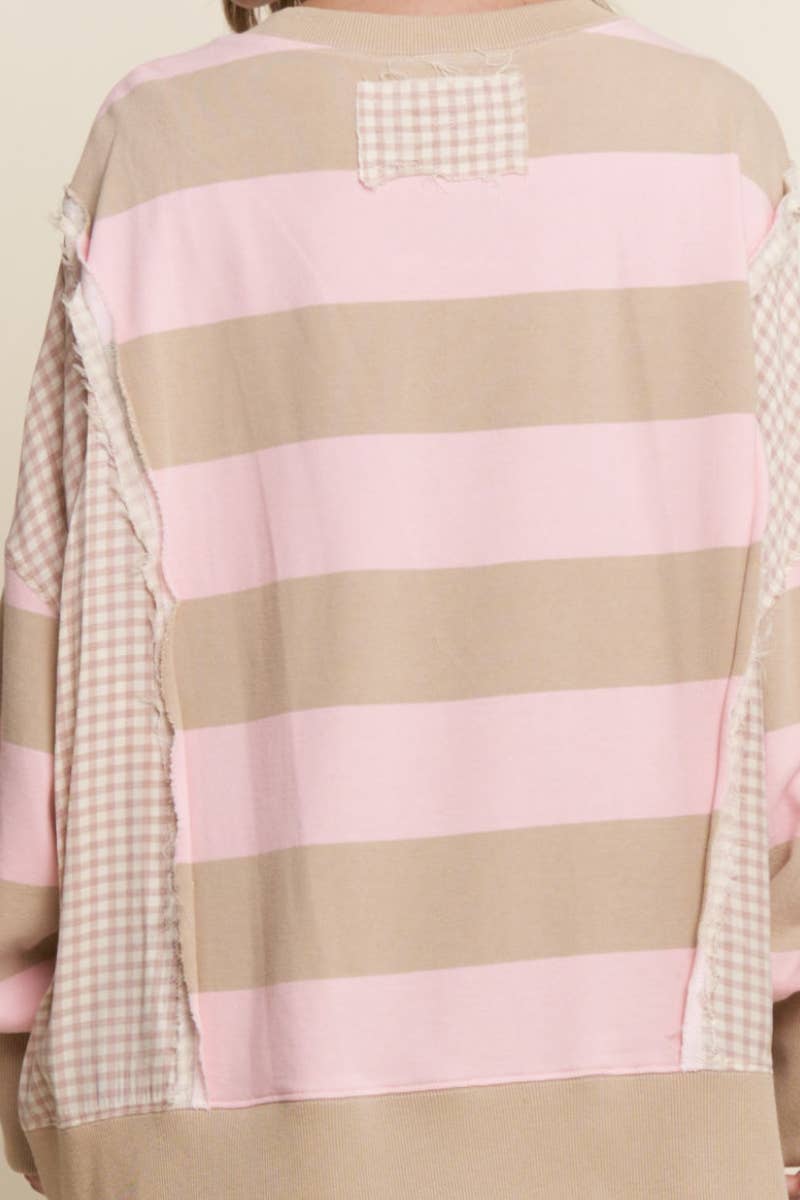 Gingham and Stripes Top